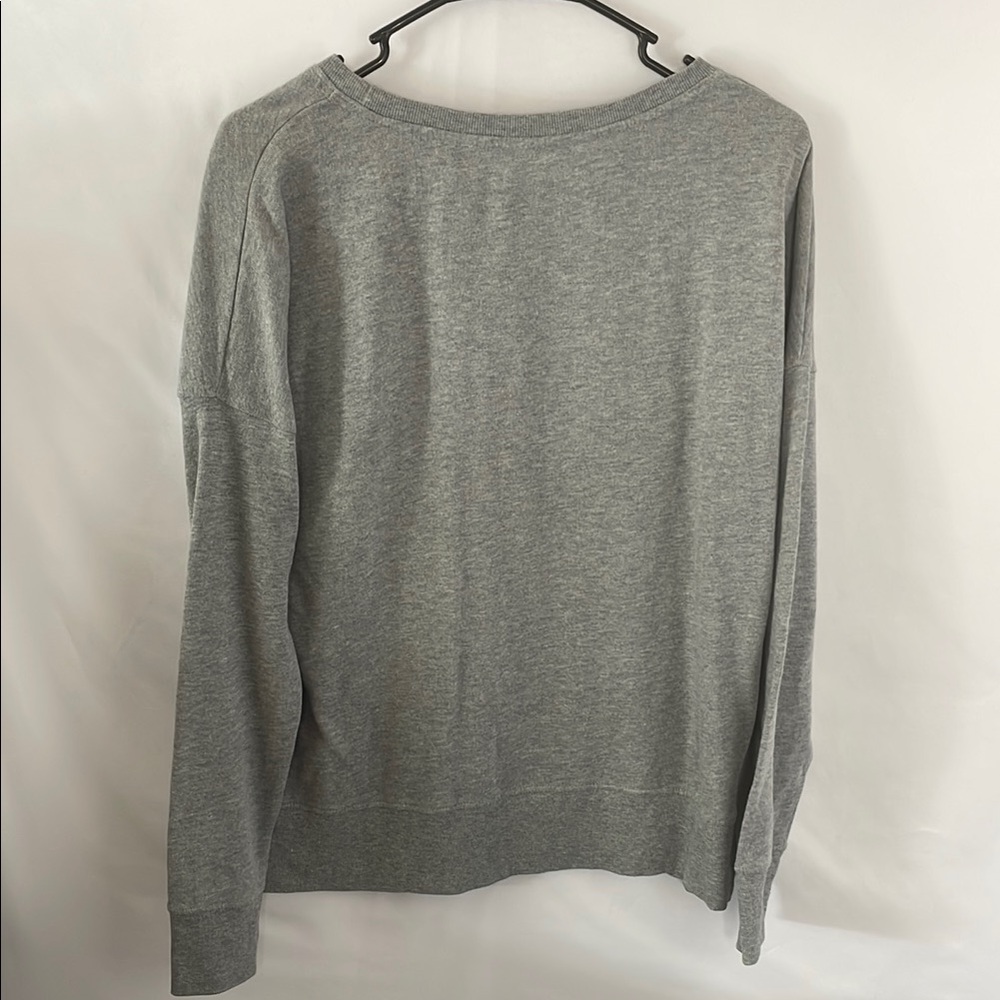 Hilfiger Gray Sweatshirt with Red and Blue Logo size small - Picture 3 of 4